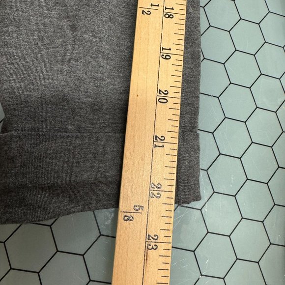 Eileen Fisher Capri Pants Womens LP Gray Pull On Stretch Elastic Soft Cuffed - Picture 5 of 10